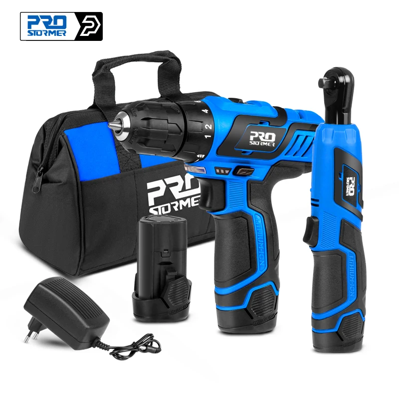 

12V трещоточный ключ 3/8 аккумуляторный электрический ключ 40Nm инструмент для снятия винтовой гайки инструмент для ремонта автомобиля угловая дрель отвертка от PROSTORMER