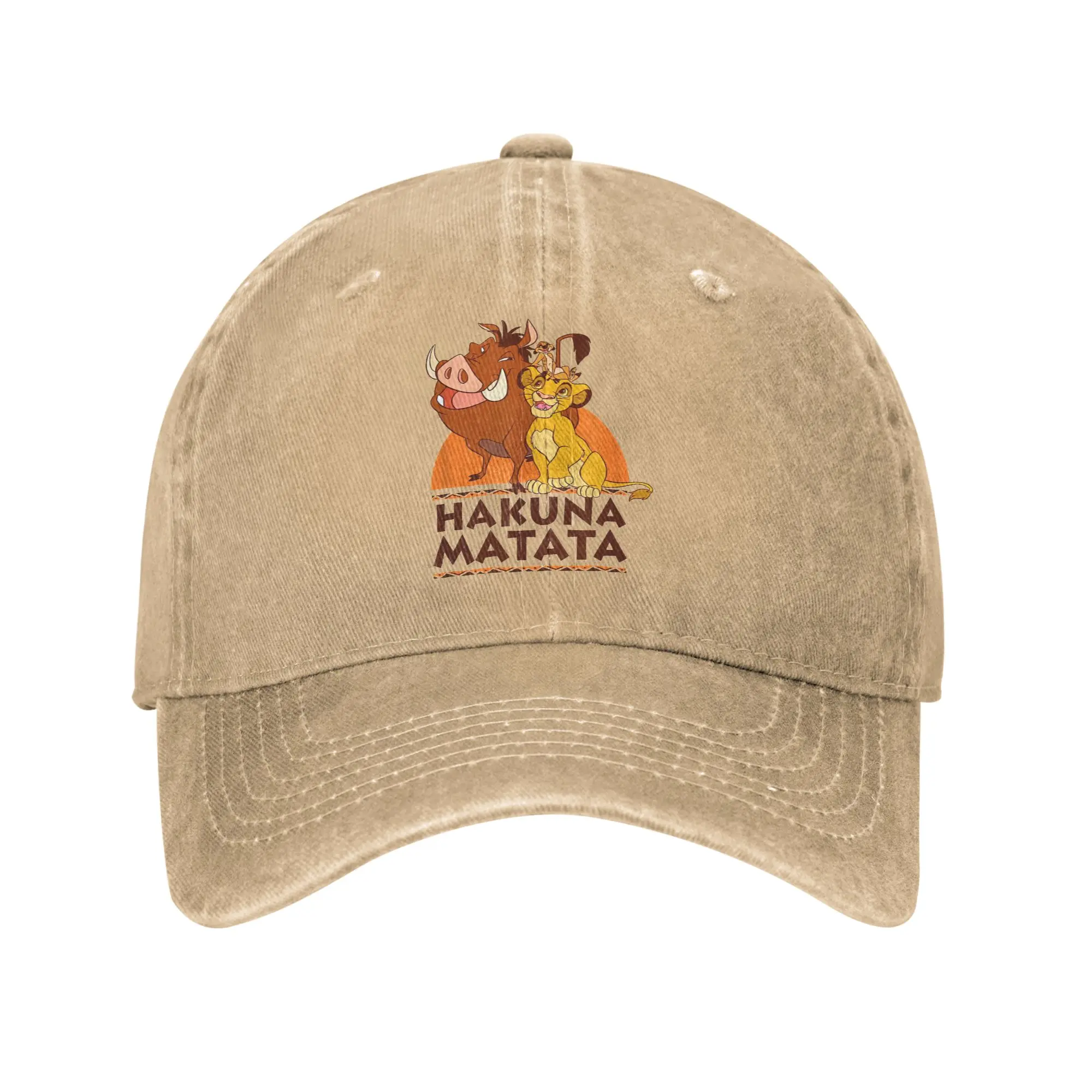 Der König der Löwen Hakuna Matata Simba Timon Pumbaa Sommer Hip Hop Hüte Für Weiblich Männlich Mode Outdoor Gym Sonne Snapback Cap