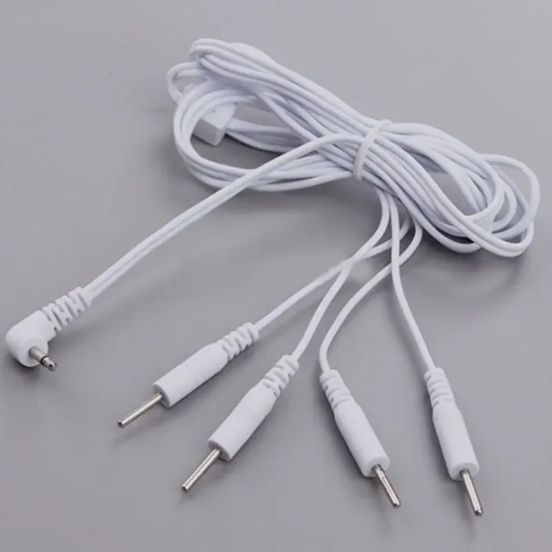 Lot 10pcs DC 2.5mm 4 Pin Way Acupuncture Needle Pins Electrode Lead Massage Wire Cable for Digital Full Body Tens Massager