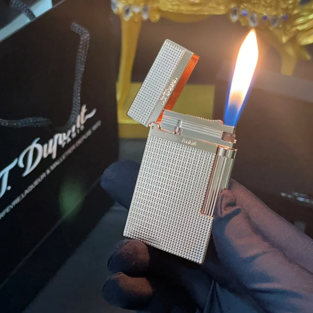 Classic Butane Gas Lighters Bright Sound Soft Flame Reflatable Outdoor Portable Lighter For Smoker's Cigarette Accessories