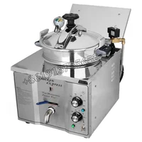 Pressure Fryer High Voltage American 110v Commercial Stainless Steel Electric Heating Tabletop Fried Chicken Stove Pot 2