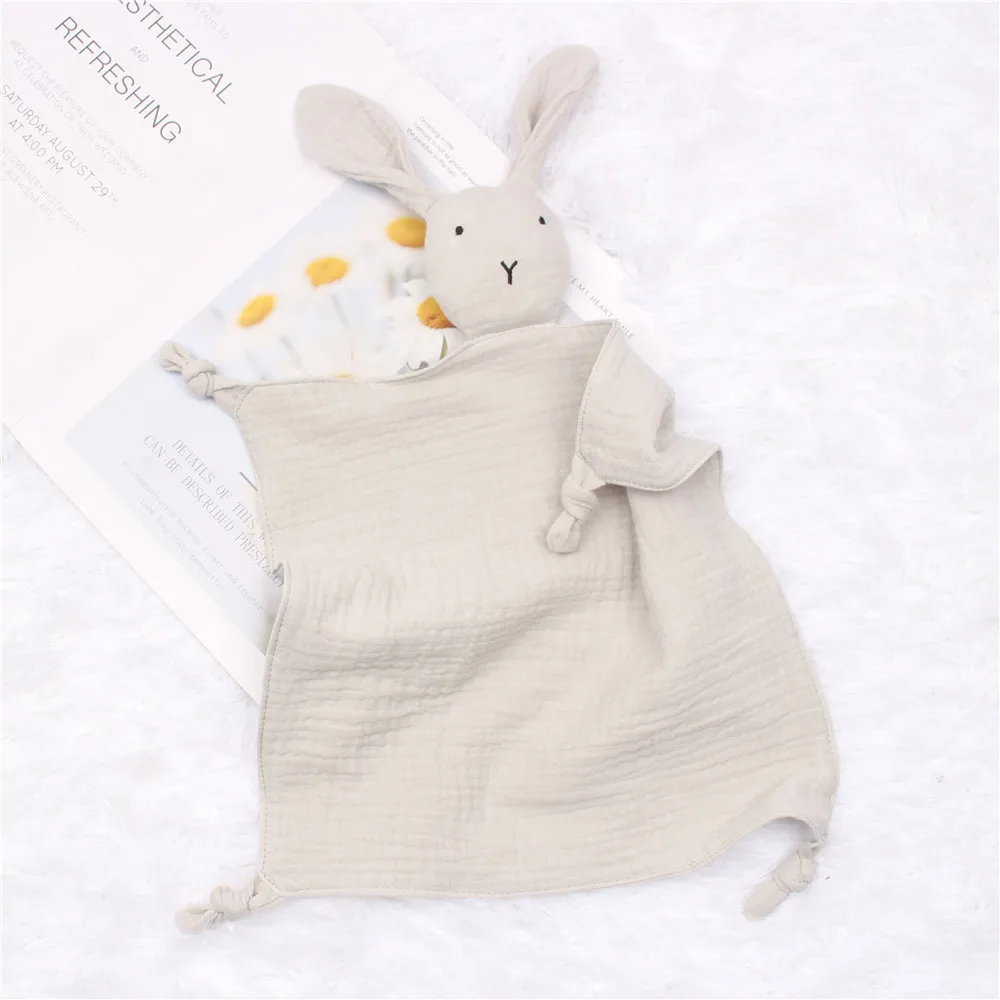 Baby Cotton Muslin Comforter Blanket Soft Newborn Sleeping Dolls Kids Fashion Sleep Toy Soothe Appease Towel Bibs cotton muslin blanket cotton blanket swaddle blanket cotton swaddle cotton gauze blanket cotton muslin burp cloth