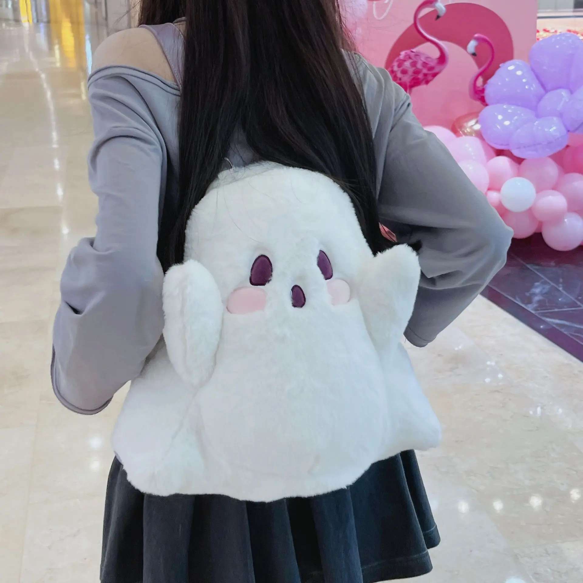 

New Fashion Plush Bag Halloween Cute Ghost Cartoon Backpack New Personalized Doll Plush Doll Girl Shoulder Bag