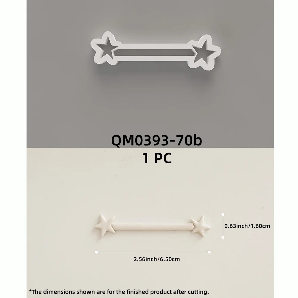 1 Stück Cartoon-förmige Polymer-Tonformen für DIY Ringe, Ohrringe, Halsketten, Anhänger, Schmuck, Steinton-Schneidewerkzeuge – Detail 8