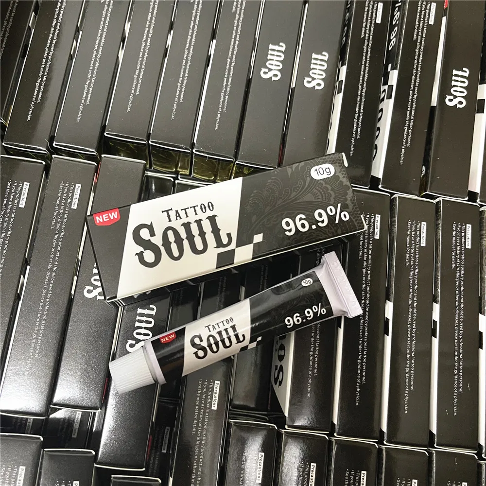 

Newest Black Soul 96.9% Tattoo Cream Before Permanent Makeup Microblading Eyebrow Lips Body Skin 10G