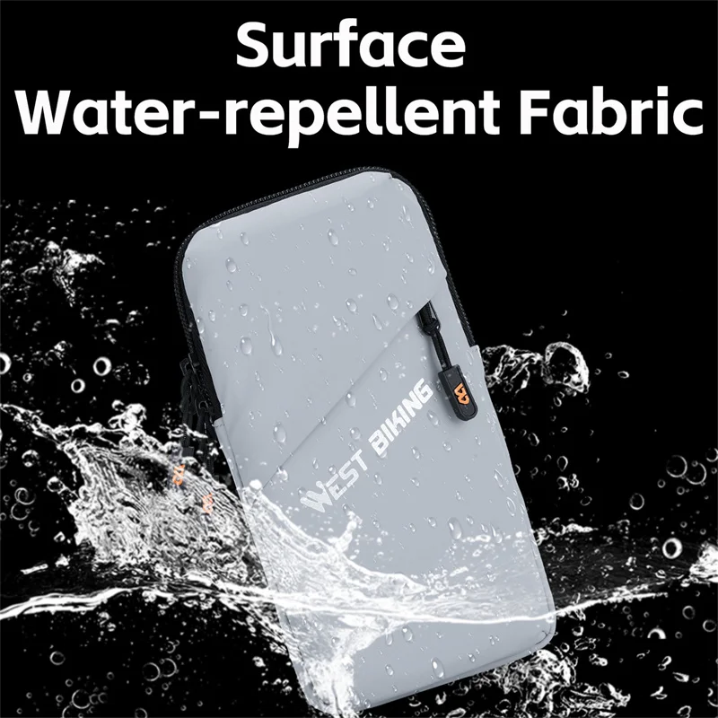 WEST BIKING Running Phone Arm Bag Waterproof Sports Armband 7.0" Phone Pouch for Jogging Fitness Cycling Universal Accessories