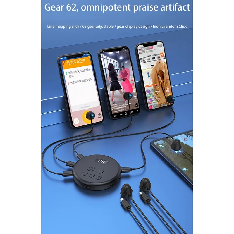 Auto Screen Clicker Mobile Phone TikTok live auto tap  Mute Connection Device Physical Simulation Finger Click Device