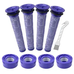 Universal V8 Vacuum Filter Replacement for Cordless Stick Cleaners (8pcs)