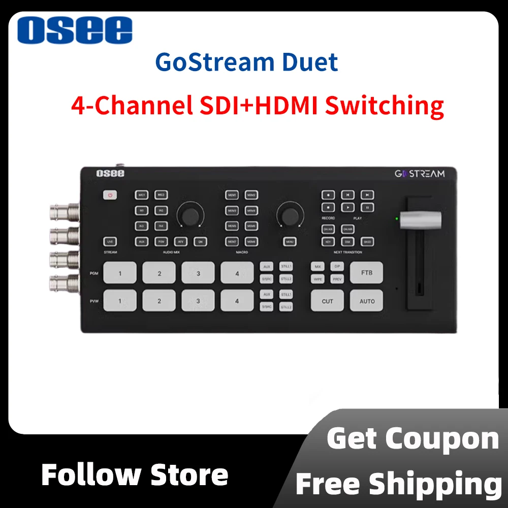 Osee GoStream Duet HDMI SDI ビデオスイッチャー Amazon.co.jp: Osee GoStream Duet キット オールインワン プロ ライブ