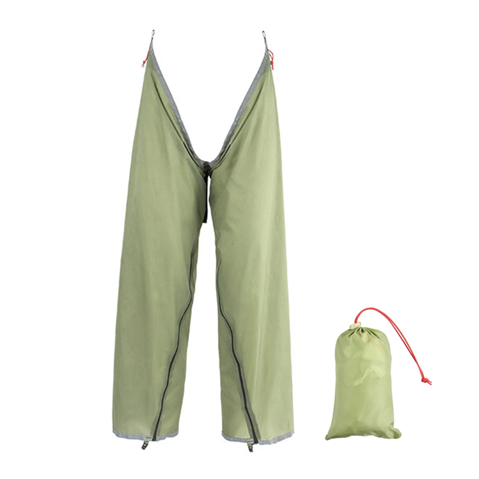 20D Silicone Coated Nylon Waterproof Pants Leg Sleeves Elastic Design Ultralight Rain Trouser For Outdoor Camping Travel Hiking