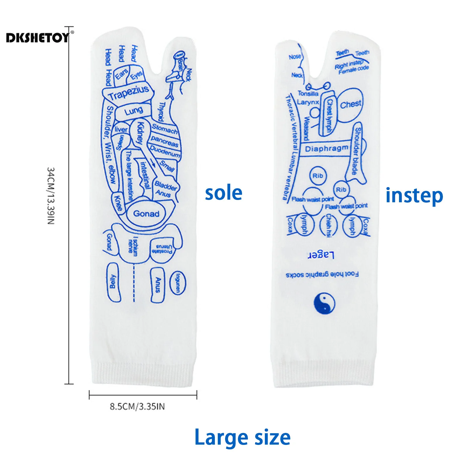 Foot Massage Socks 1 set Foot Massage Acupuncture Point Socks Muscle Relaxation Massager Relieve Tired Feet Reflexology Sock Foot Point Tool