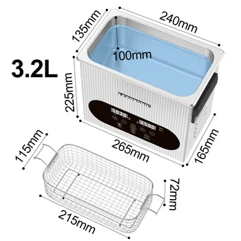3.2L 4.5L 6.5L 10L 15L 30L Ultrasonic Cleaner Portable Cleaning Washing Machine Ultrasound Home Appliance 220V EU Plug 1