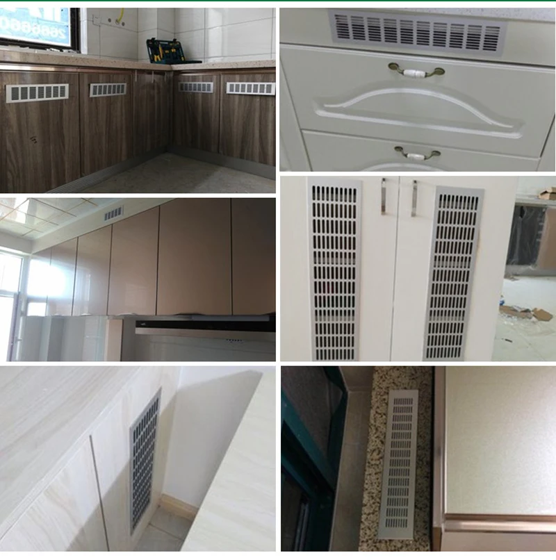 Ventilation Grills Aluminum Alloy Breathable Mesh Cabinet Air Vent Cover Shoe Cabinet Ventilation Exhaust Cooling Grid air vent grille ventilation grille air vent cover