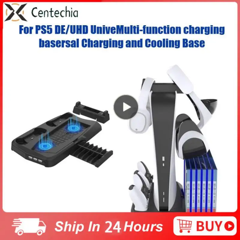 

Стеллаж для хранения диска, черный, 12 игровых чехлов, прост в использовании, 2 вентилятора, прочный для Ps5 De/uhd базовый кронштейн, Usb-интерфейс Abs