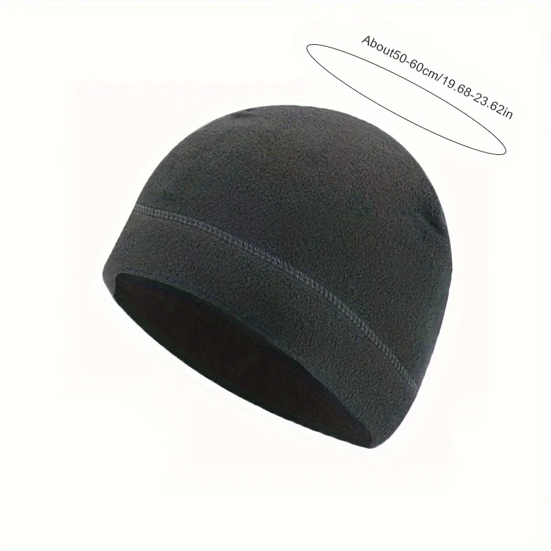 Warm Winter Hat Windproof Thermal Cycling Running Hiking Polar Fleece Cap Motocycle Helmet Liner Women Men Elastic Beanie Hat