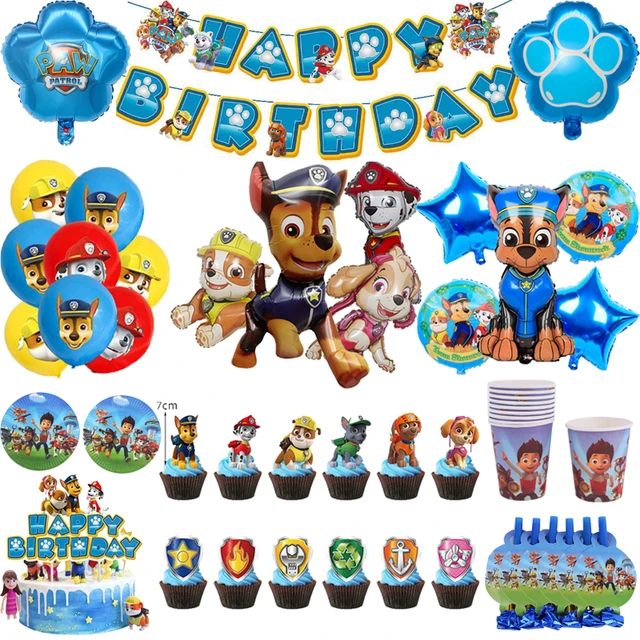 Figuras de globos de la patrulla canina para niños y niñas, película de  aluminio de Sky Chasing, Marshall Dog, decoración para fiesta de cumpleaños,  regalo de Año Nuevo