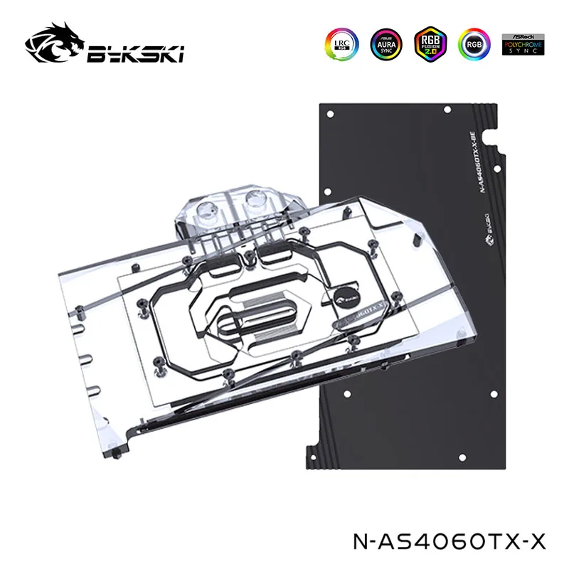 Bykski Water Block Serve Per Asus Tx Gaming Rtx 4060Ti O8G/Ats Rtx 4060 Dispositivo Di Raffreddamento Della Scheda Di Gioco, Con Piastra Posteriore, N