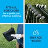 1 Pcs Golf Club Cleaner Bag Golf Ball Bag Golf Ball Wiping With Clip Golf Accessory ,Black 3