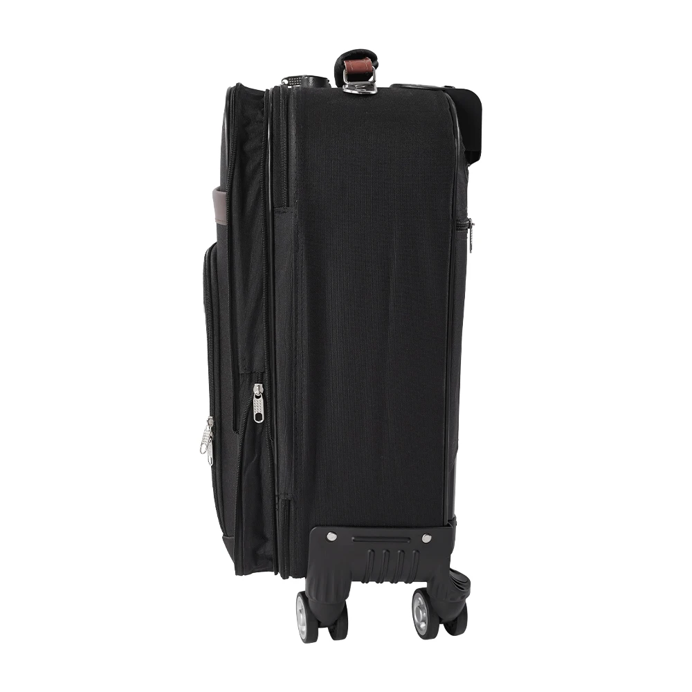 Modishion 20-inch soft shell Oxford cloth suitcase Large capacity roller trolley case with combination lock
