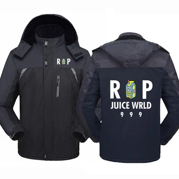 2022 Juice WRLD Men's Winter Thicken Warmer Cotton-Padded Fleece Jacket 1