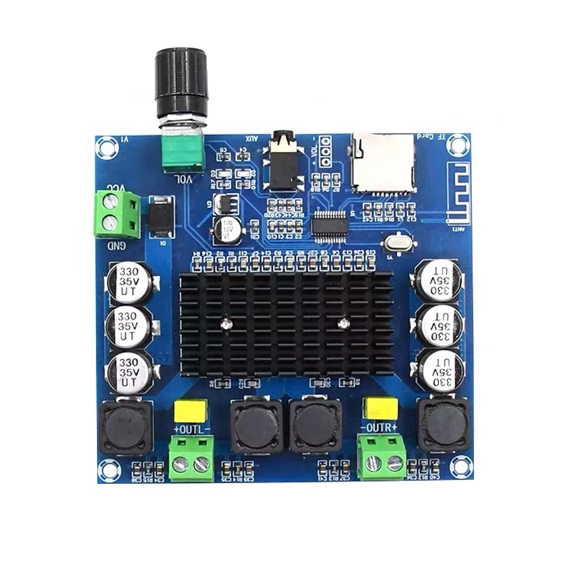 

Плата цифрового усилителя звука 2X100W TDA7498, плата, совместимая с Bluetooth, канал класса D, стерео, Aux усилитель, декодированный FLAC/APE/MP3