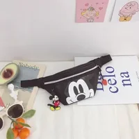Disney children fashion waist bag boy girl cute cartoon kindergarten shoulder bag coin purse wild princess chest bag mickey bag 6