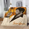 3D Movie Scarface Knee Blanket Throw Bed Blankets & Throws Microfiber Bedding Interior for Home Fluffy Plaid Beach Towel Soft & 2