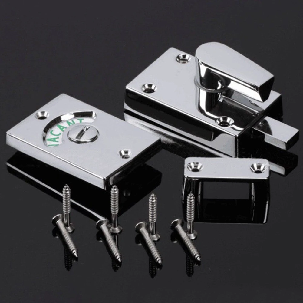 Bathroom Accessories 2pcs Privacy WC Latch Vacant Engaged Door Lock Toilet Bathroom Indicator Bolt