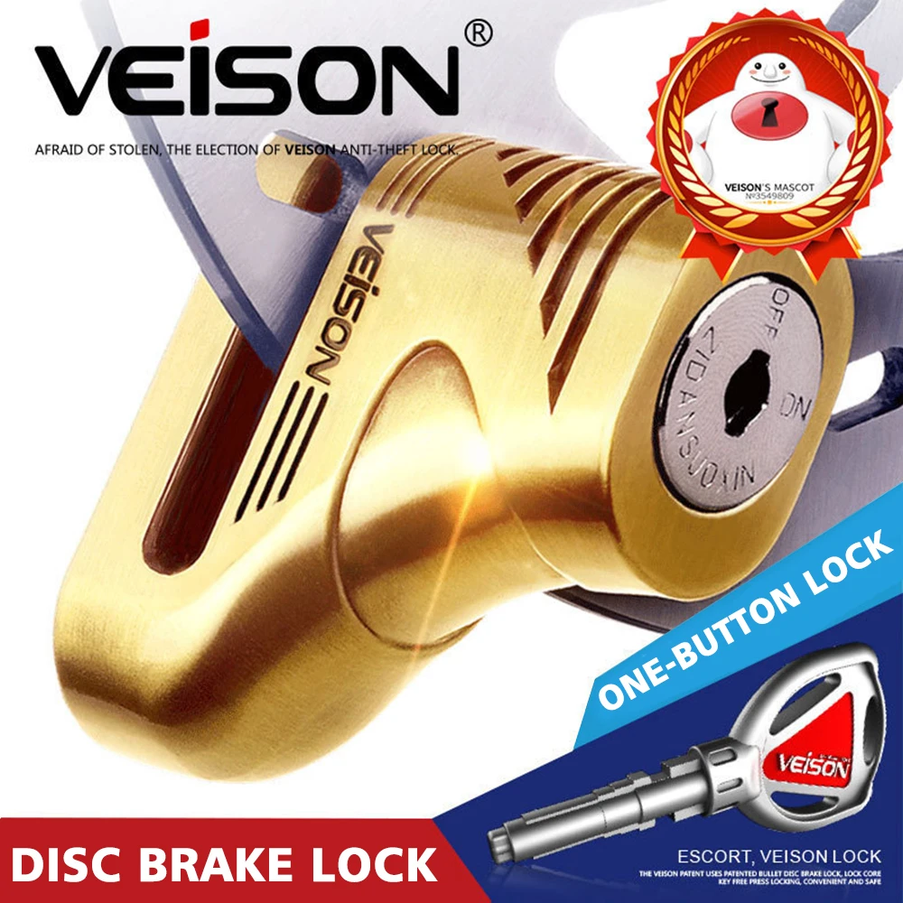 Anti Theft Motorcycle Lock Outdoor Motocross Anti Theft Disc Brake Lock Safety Protection Bicycle Disc Lock