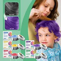 Vaseline Temporary Hair Colour Cream Temperate Safety Children DIY Hairs Dyed Mud for Eyebrow Beards Coloring Hair Colored Wax