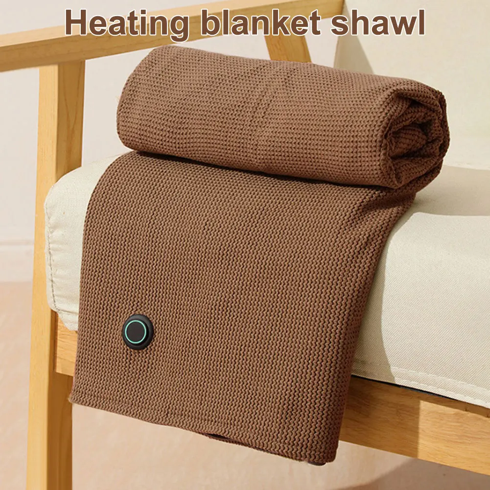 Premium USB Heated Blanket Shawl 3 Heat Levels 5000mAh Power Bank - View 5