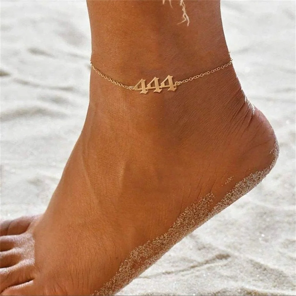 Silver Color Stainless Steel Beach Anklet For Women Accessories Summer Men  Ankle Bracelet On Leg Chain Foot Jewelry Part Gift