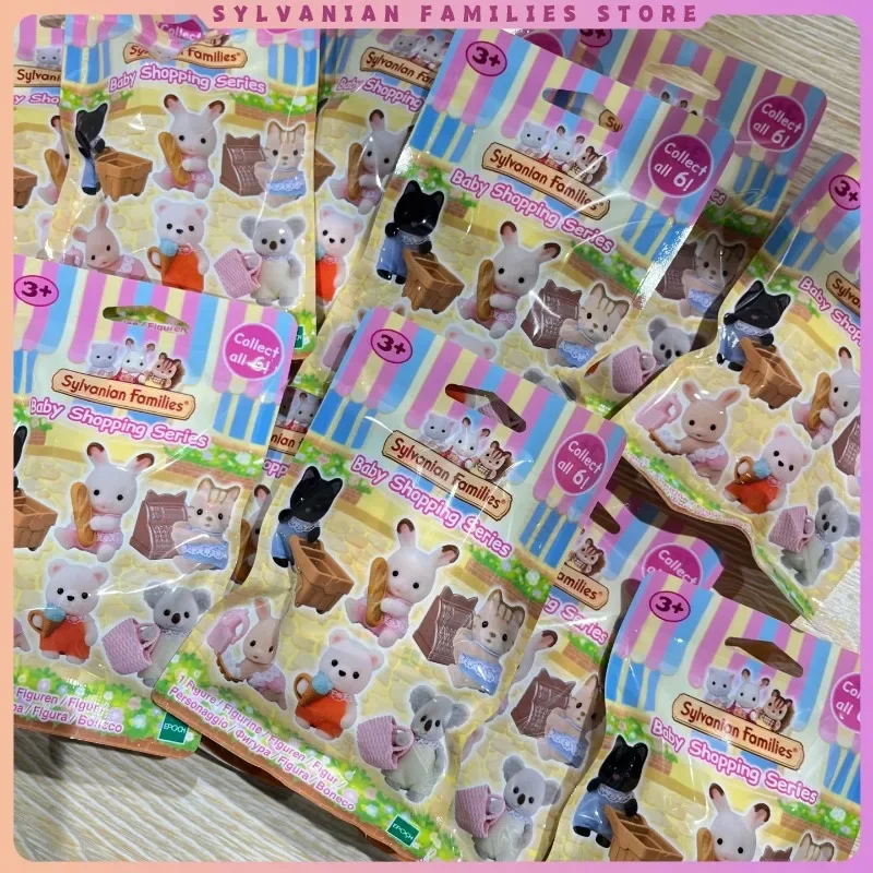 Anime girl figures Sylvanian Families Ternurines Girls Figures Children Toy Calico Critters Anime Cute Baby Shopping Festival Blind Bags