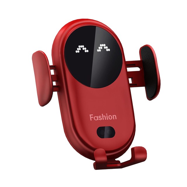 Wireless Charger Holder Wireless Charging Stand Charger Auto-sensing LED Mobile Phone Holder Car Mount Air Vent Phone Holder