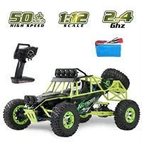 WLtoys 2.4G 12428 1/12 4WD RC Racing Car High Speed Off-Road Remote Control Alloy Climbing Truck With LED Light Toys Kids Gift 1