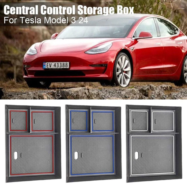 Car Central Control Storage Box for Tesla Model 3 Highland 2024 Center  Console Organizer Phone Wallet Key Holder Car Accessories - AliExpress