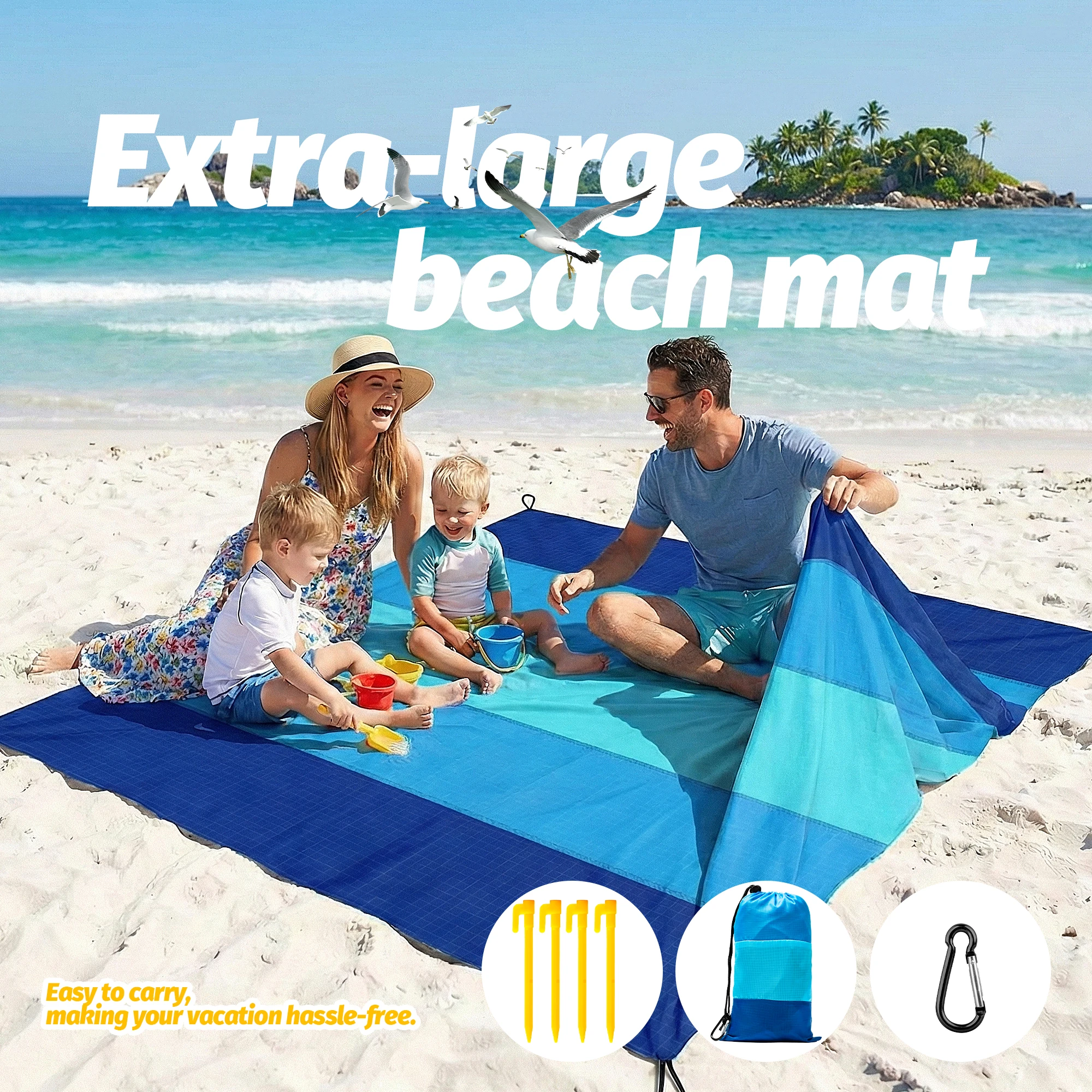 Sand proof Beach Picnic Blanket 4