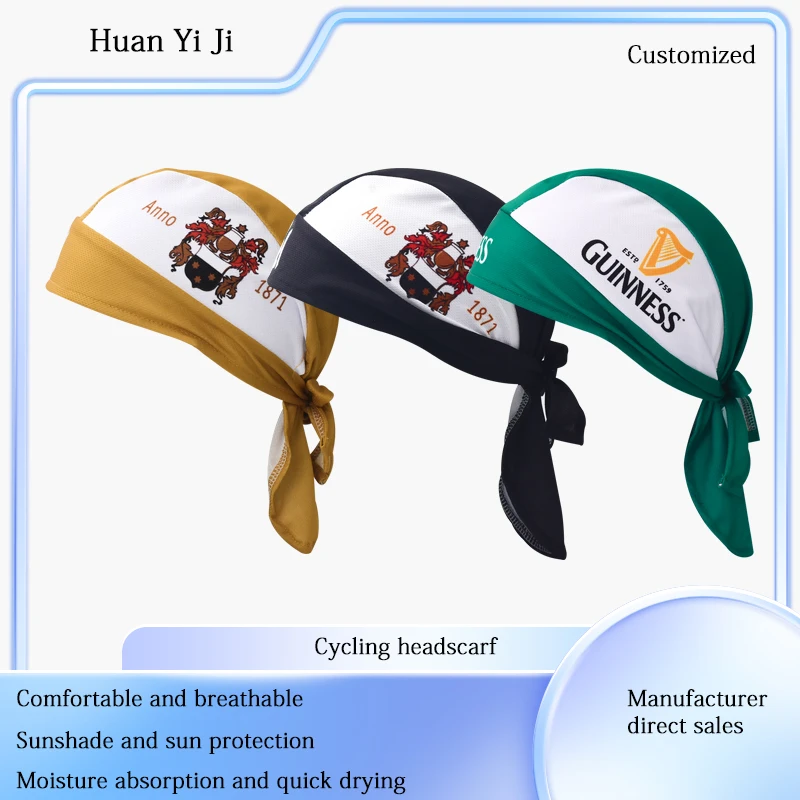 Light and thin Bicycle Headscarf Quick drying Cycling Headscarf Sporty Pirate headscarf Customized