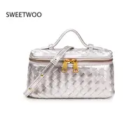 Nouveau Sac à Main Femme 2026 Tressé à la Main en Cuir PU Style Vintage, Sac Bandoulière avec Sangle Réglable 6