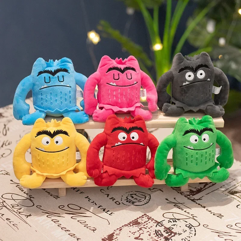 

15cm The Color Monster Emotion Plush Toys Baby Appease Emotion Plushie Cute Stuffed Dolls Child Christmas Birthday Gift Toys