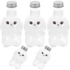 5 Pcs Rabbit Transparent Special-shaped Bottle Milk Water Bottles The Pet Juice Containers for Party 2