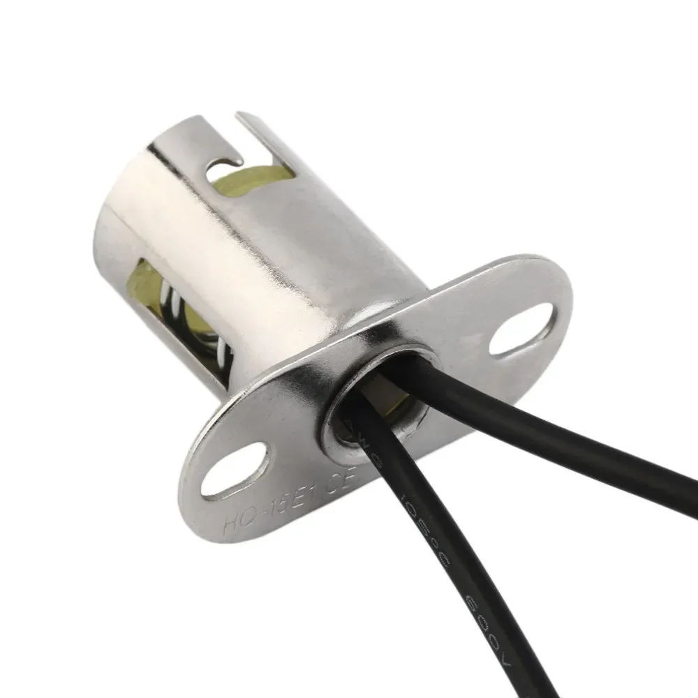 Portalampada LED 1156 BA15S P21W – Presa Adattatore Per Luci Direzione E Retro Da 12V/24V, Cavo 12cm, Confezione Da 5