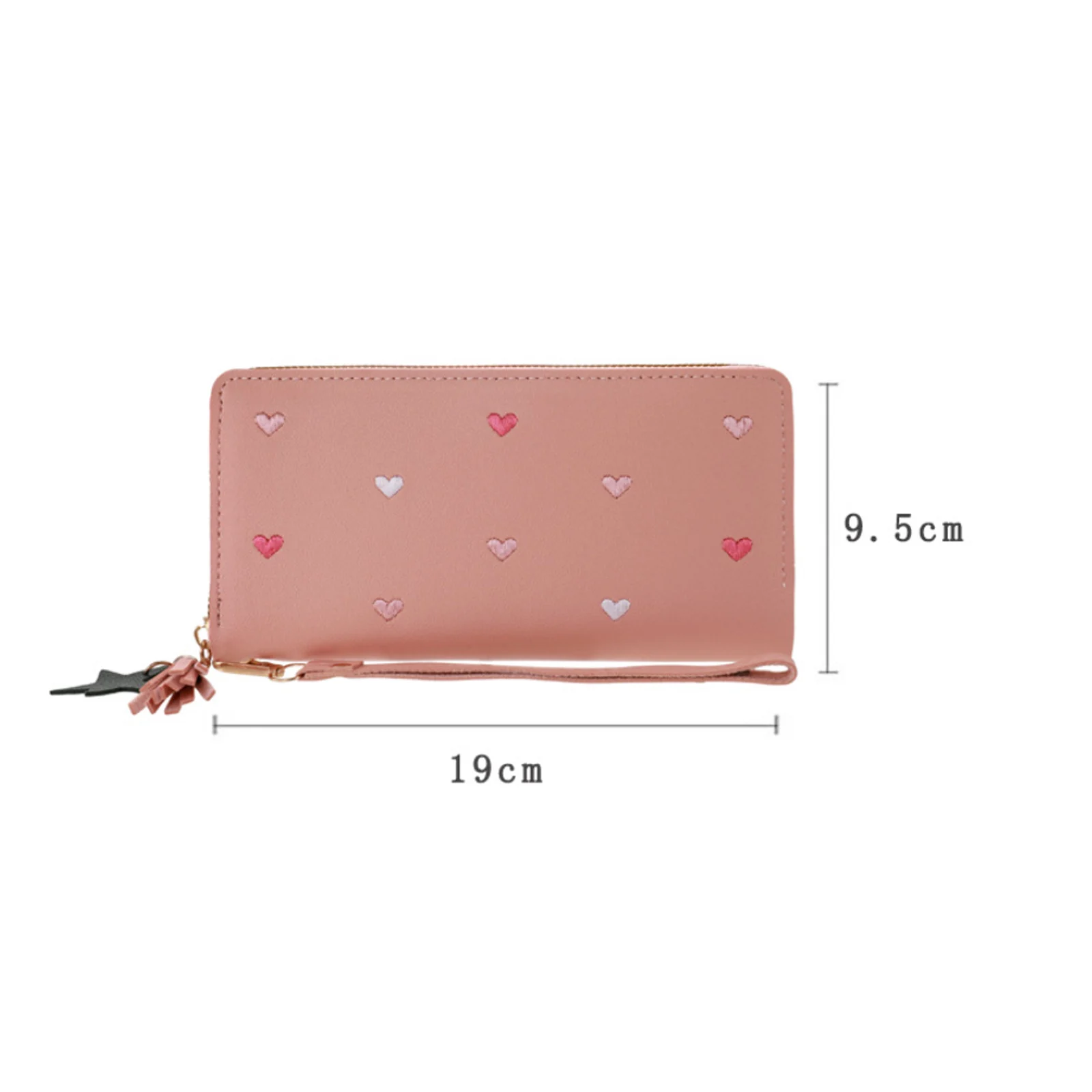 Women Long Wallets Purses Luxury Love Heart Wallets for