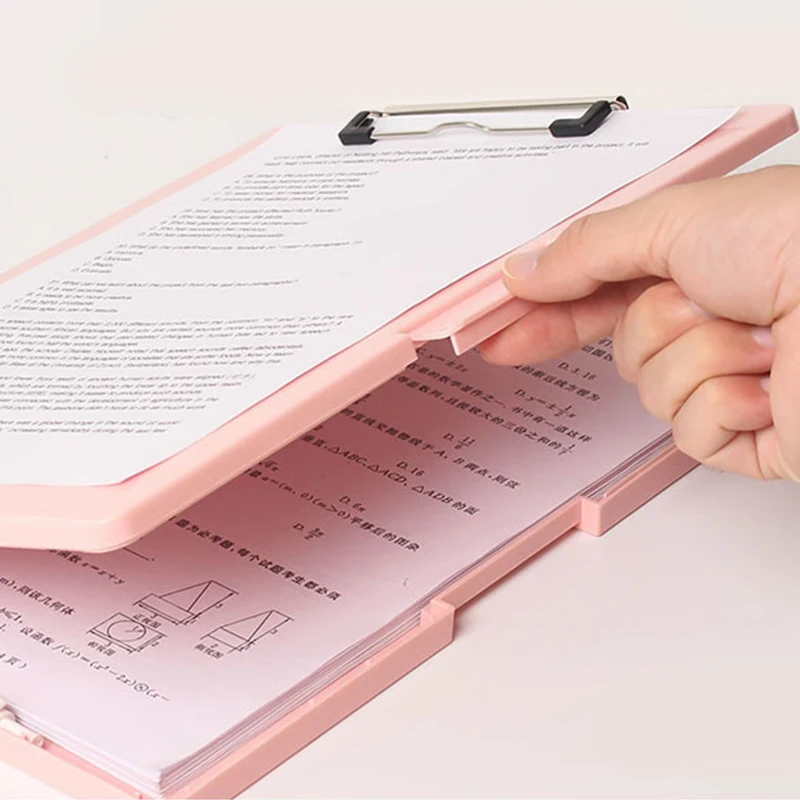 A4 MultiFunctional File Folder Desktop Test Paper Organizer Subject Classification Office Document Storage Box Writing Board