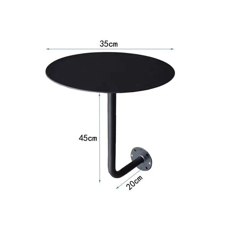 Wall-Mounted Small Round Table for Cafe Milk Tea Shop Corner Booth Space-Saving Bistro Counter Dessert Bar Wall Installation - Image 6