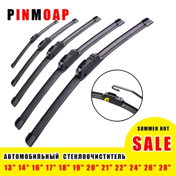 Car Windshield Wiper blades U-type Universal Soft Rubber Frameless Bracketless car wipers 14" 16" 17" 18" 19" 20" 21" 22" 24"26"