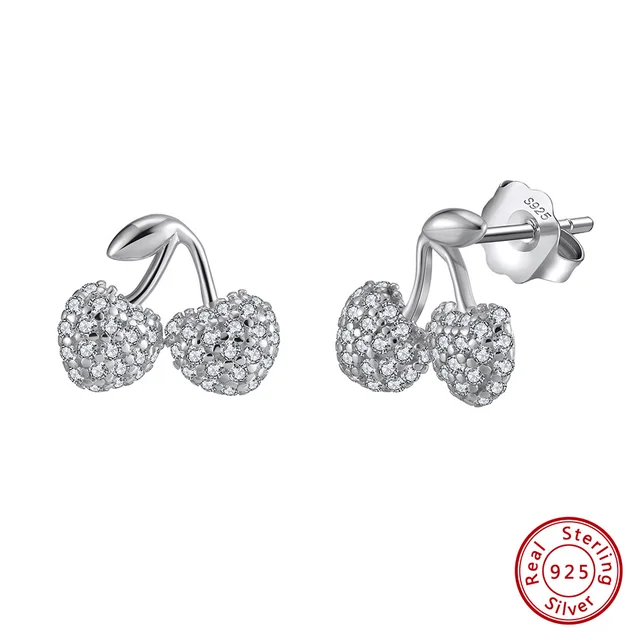 orsa ピアス　アクセサリー ORSA JEWELS 925 スターリングシルバーシックなチェリースタッド