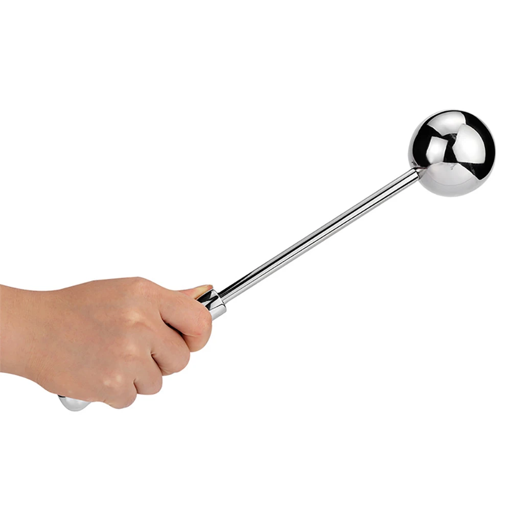 Sextoy Masculino Aço Inoxidável Plug Anal Contas de Bunda Varinha Ponto G Massageador de Próstata Masculino Bastão Dildo Duplo S_voghion.com