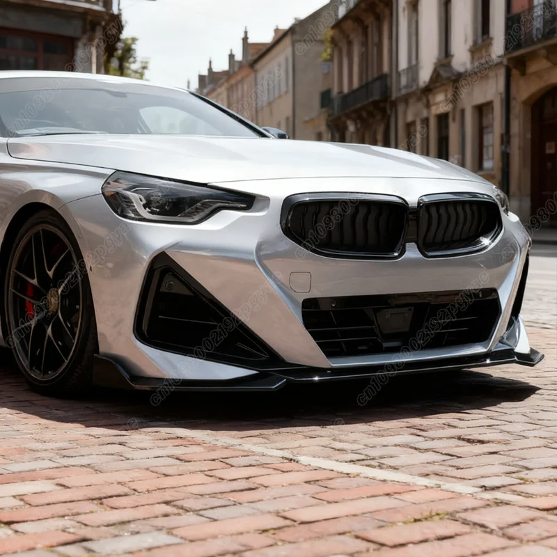 BMW 2 시리즈 G42 XDrive 쿠페 M 스포츠 2022 2023 2024 프론트 범퍼 립 턱 스포일러 스포츠 스플리터 자동차 액세서리 바디 키트