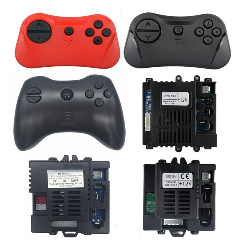 

ZM-ATR02 V1.2 Children's electric car remote control receiver control,ZM-DR04 Kid's ride on toy car controller ZM-DR01 V2.6